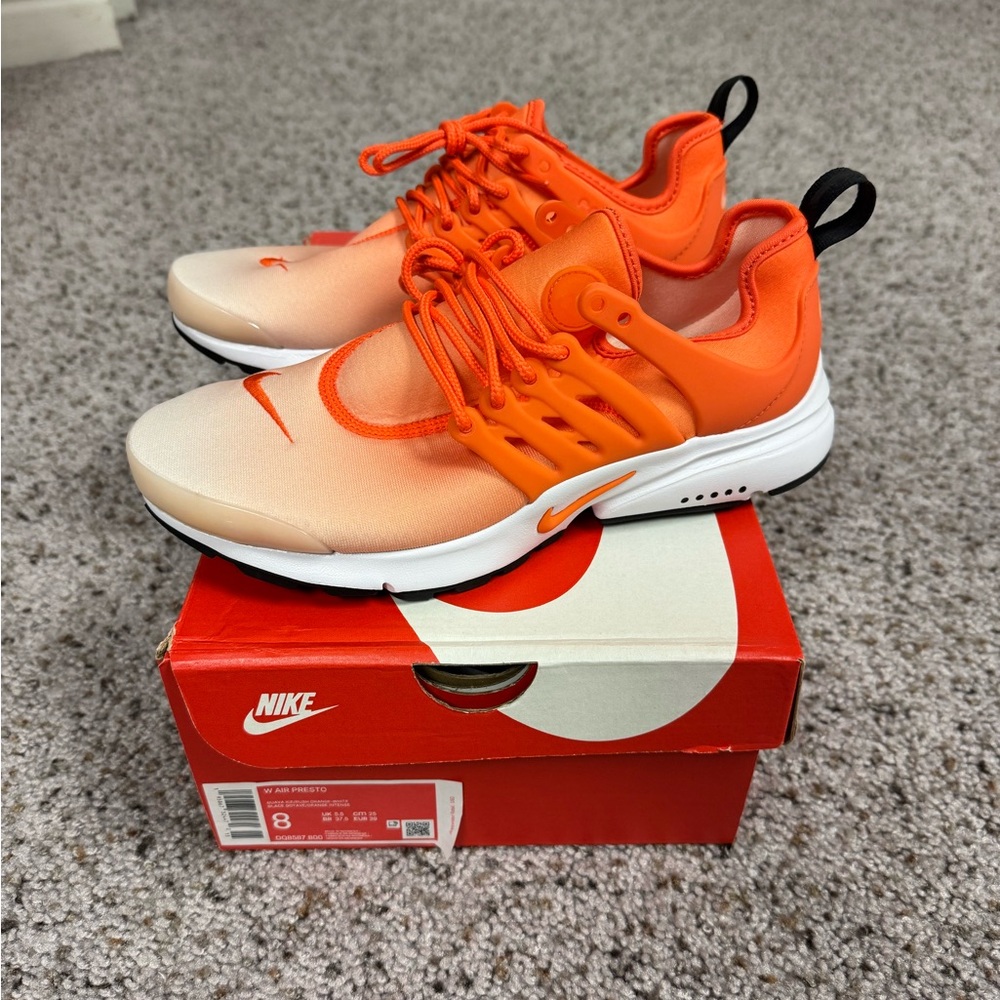 Nike Bright Orange Athletic Shoes